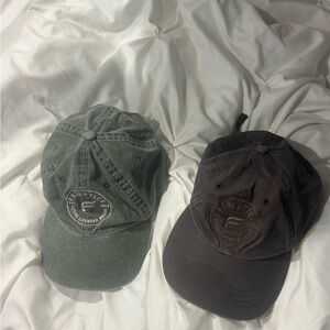 Alo Yoga Green and Gray Caps